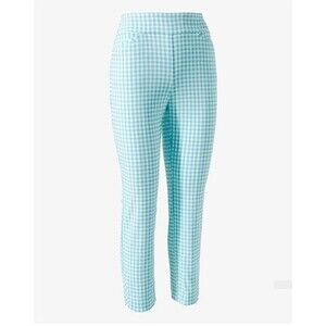 Chico's Perfect Stretch Gingham Dream Slim Ankle Pants Size US 8 NWT’s